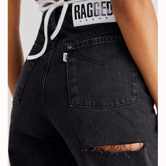 The Ragged Priest Back Slash Mom Jeans - Picture 3 of 4